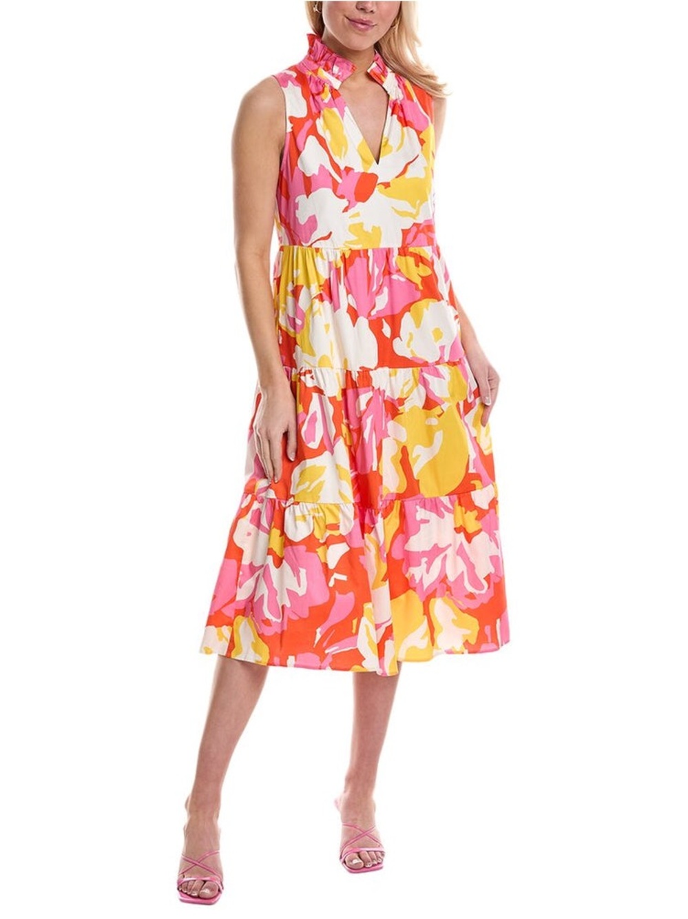 CROSBY by Mollie Burch Sleeveless Tiered Maxi Dress NWT